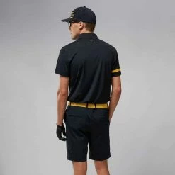 J.Lindeberg J. Lindeberg Heath Regular Fit Black Polo -Golf Sales Shop 10050A1I6 C Black 1a27c67d9d