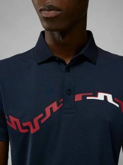 J.Lindeberg J. Lindeberg Peter Navy Polo Shirt -Golf Sales Shop 50055427 JLNavy 006855 006 ProductLarge scaled 1