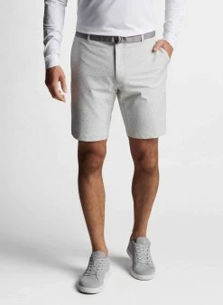 Peter Millar Salem British Grey Performance Shorts 7 Peter Millar Salem British Grey Performance Shorts -Golf Sales Shop MS23EB85 BRI ALT A CF