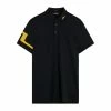 J.Lindeberg J. Lindeberg Heath Regular Fit Black Polo -Golf Sales Shop addas