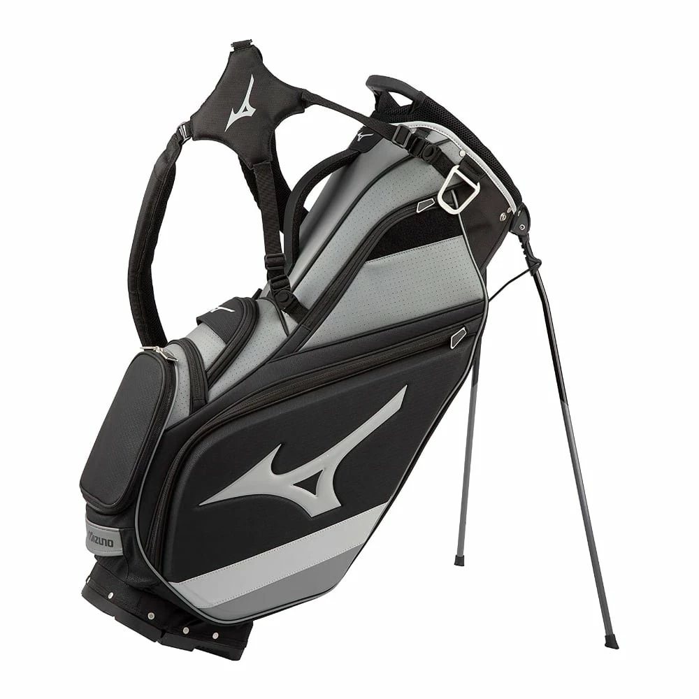 Mizuno Tour 6 Stand Bag Black/Grey 3 Mizuno Tour 6 Stand Bag Black/Grey