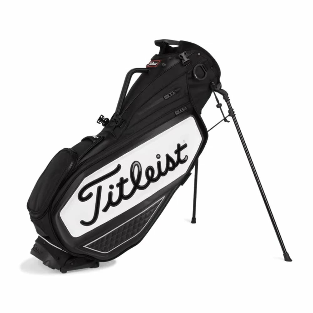 Titleist Premium Tour Series Black/White Stand Bag 2 Titleist Premium Tour Series Black/White Stand Bag