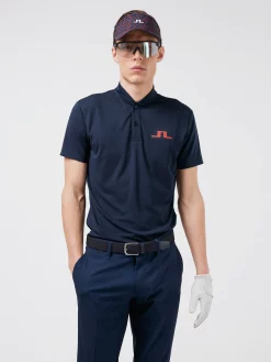 J.Lindeberg Bode Navy Golf Shirt -Golf Sales Shop bodenavy1