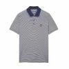 Lyle & Scott Microstripe Acid Blue Polo Golf Shirt