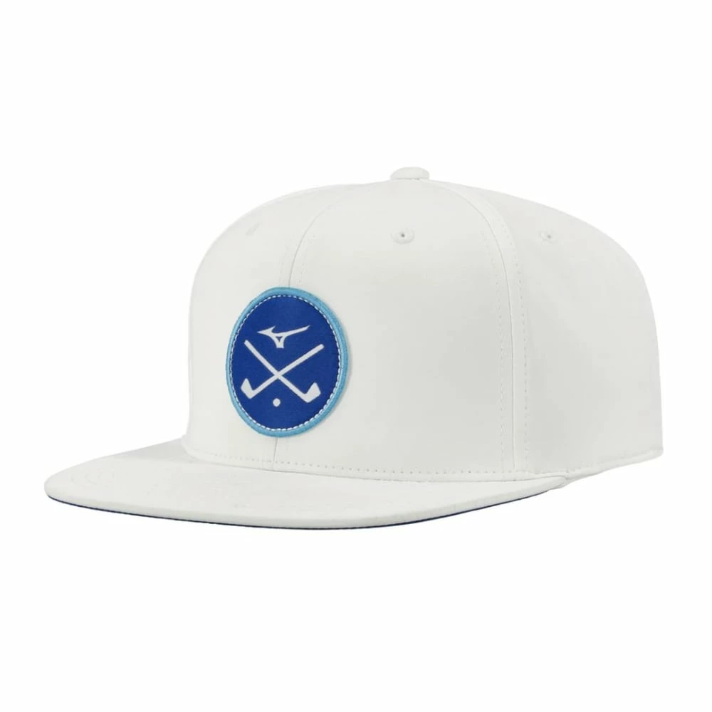 Mizuno Crossed Clubs Snapback White Cap 3 Mizuno Crossed Clubs Snapback White Cap