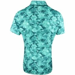 GFORE G/Fore Icon Camo Lotus Polo Shirt -Golf Sales Shop g fore golf shirt icon camo polo lotus sp23 g4ms23k060b lotus m
