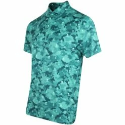 GFORE G/Fore Icon Camo Lotus Polo Shirt -Golf Sales Shop g fore golf shirt icon camo polo lotus sp23 g4ms23k060b lotus o