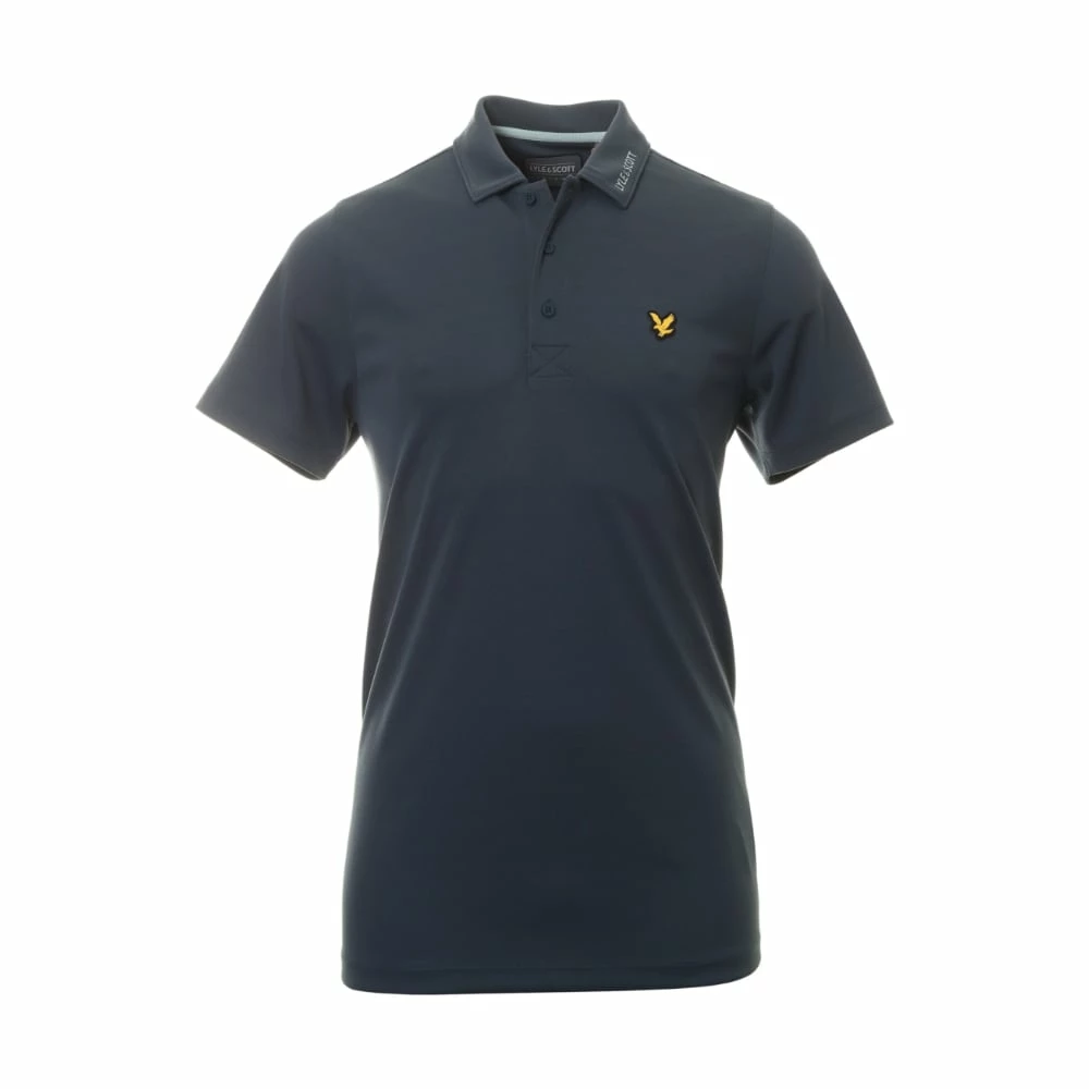 Lyle & Scott Tech Collar Logo Light Navy Polo Shirt 3 Lyle & Scott Tech Collar Logo Light Navy Polo Shirt