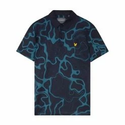 Lyle & Scott Contour Azure/Dark Navy Polo Shirt