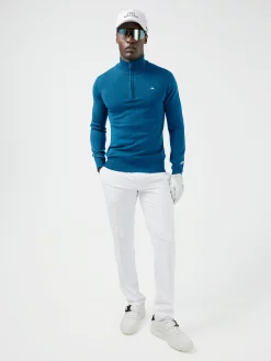 J.Lindeberg J. Lindeberg Kian Zipped Golf Sweater Moroccan Blue 9 J.Lindeberg J. Lindeberg Kian Zipped Golf Sweater Moroccan Blue -Golf Sales Shop gmkw05761 o287 e 800x