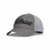 Titleist Players Space Dye Mesh Charcoal/Black Cap -Golf Sales Shop greyvdjbv