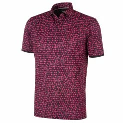 Galvin Green Mack Pink/Black Golf Shirt