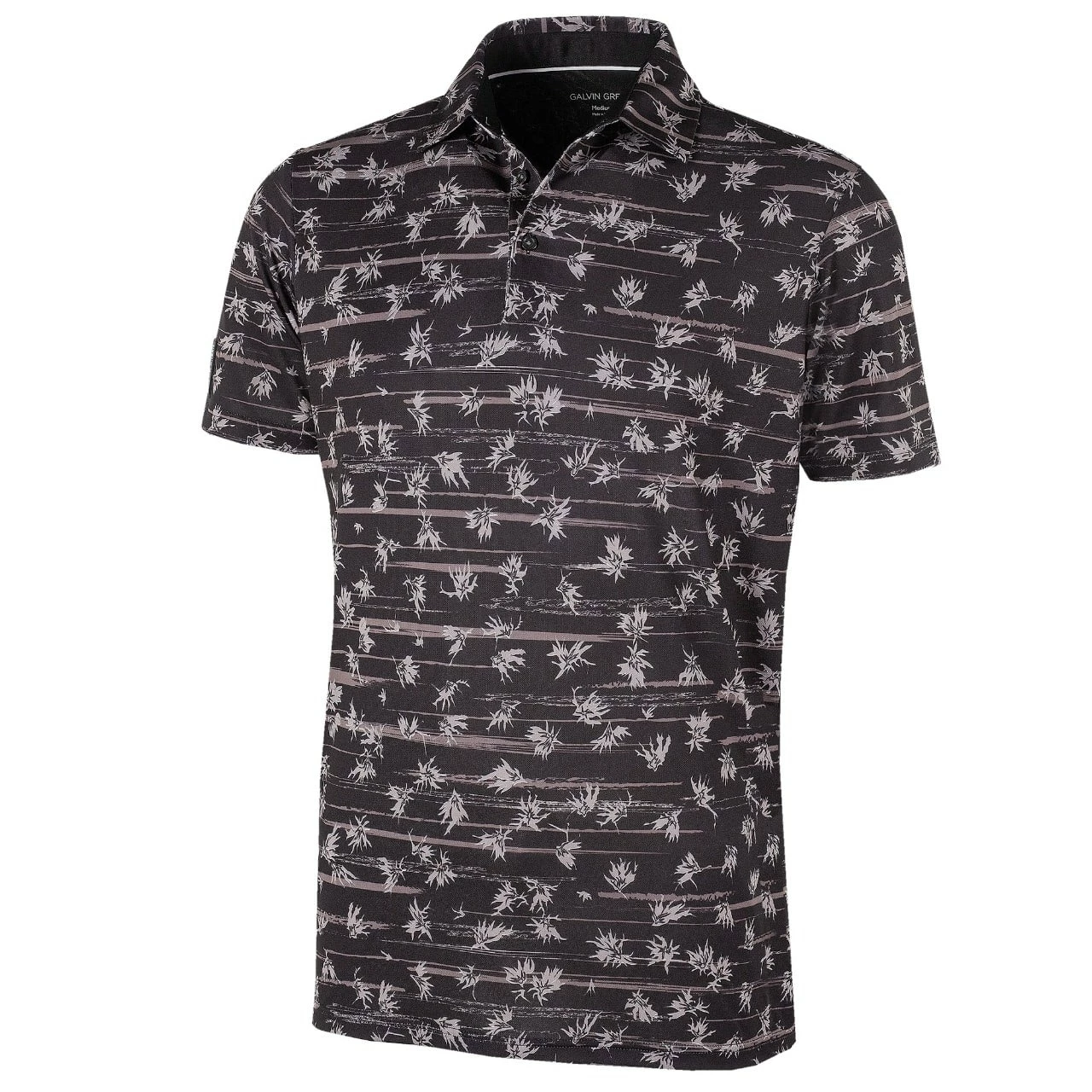 Galvin Green Malik Black/Sharkskin Golf Shirt 3 Galvin Green Malik Black/Sharkskin Golf Shirt