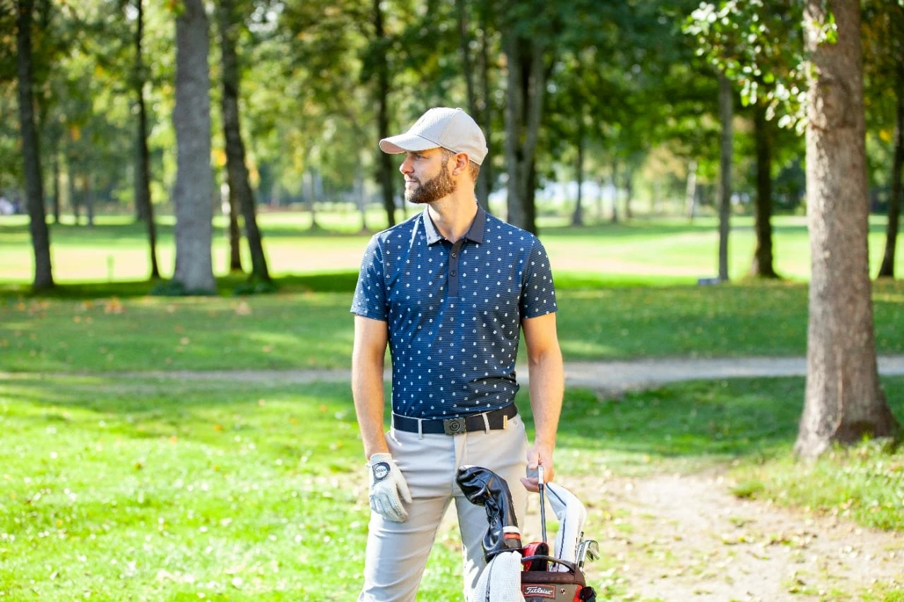 Galvin Green Monty Navy/White Golf Shirt 6 Galvin Green Monty Navy/White Golf Shirt - Bilde 4