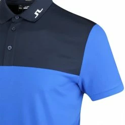 J.Lindeberg J. Lindeberg Jeff Nautical Blue Polo Shirt -Golf Sales Shop j lindeberg golf shirt jeff polo aw22 03l