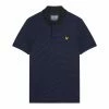 Lyle & Scott Microstripe Black/Navy Polo Golf Shirt 1 Lyle & Scott Microstripe Black/Navy Polo Golf Shirt -Golf Sales Shop lyleblue