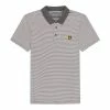 Lyle & Scott Microstripe Rock Grey Polo Golf Shirt -Golf Sales Shop lylestriped