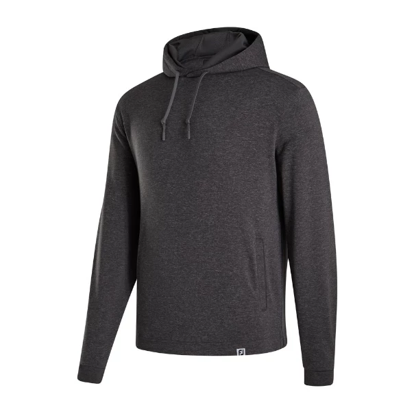 FootJoy Lightweight Heather Charcoal Hoodie 3 FootJoy Lightweight Heather Charcoal Hoodie