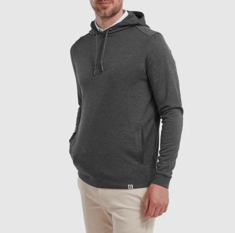 FootJoy Lightweight Heather Charcoal Hoodie 4 FootJoy Lightweight Heather Charcoal Hoodie - Bilde 2