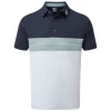 FootJoy Colour Block Pique Navy & White With Sage Golf Shirt 1 FootJoy Colour Block Pique Navy & White With Sage Golf Shirt -Golf Sales Shop screenshot 355