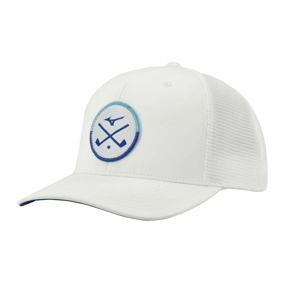 Mizuno Crossed Clubs Mesh White Cap 3 Mizuno Crossed Clubs Mesh White Cap