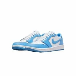 Nike Air Jordan 1 Low White/University Blue Golf Shoes